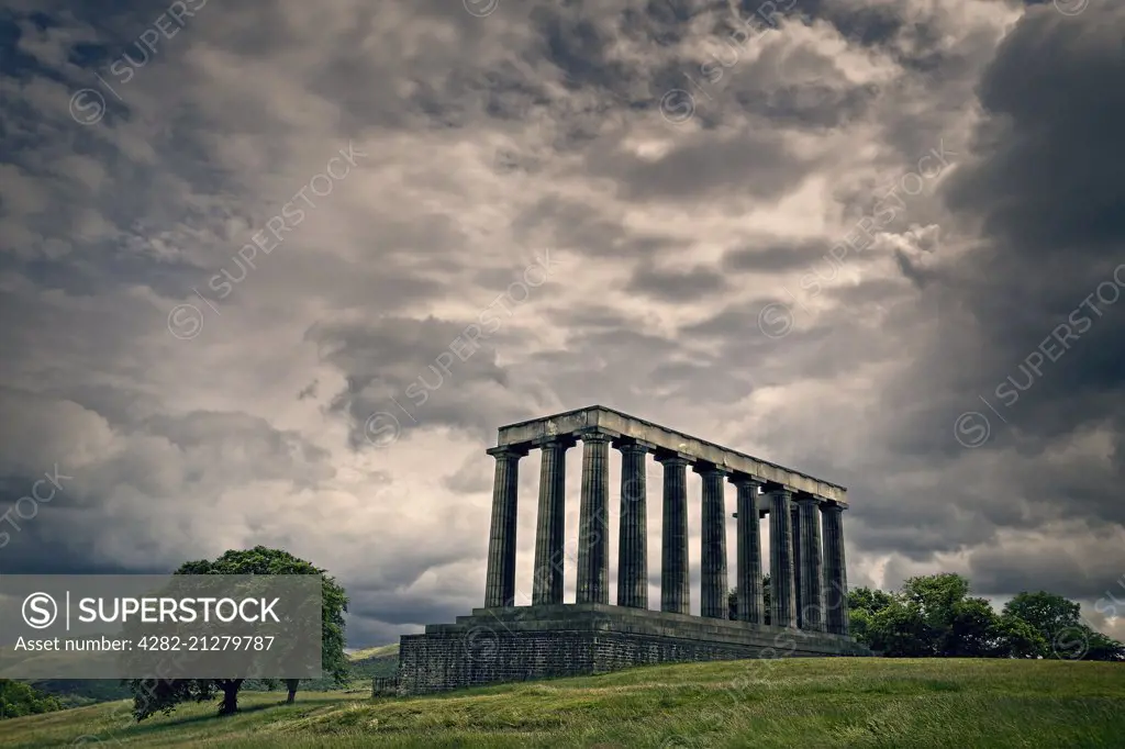 The National Monument of Scotland on Calton Hill.