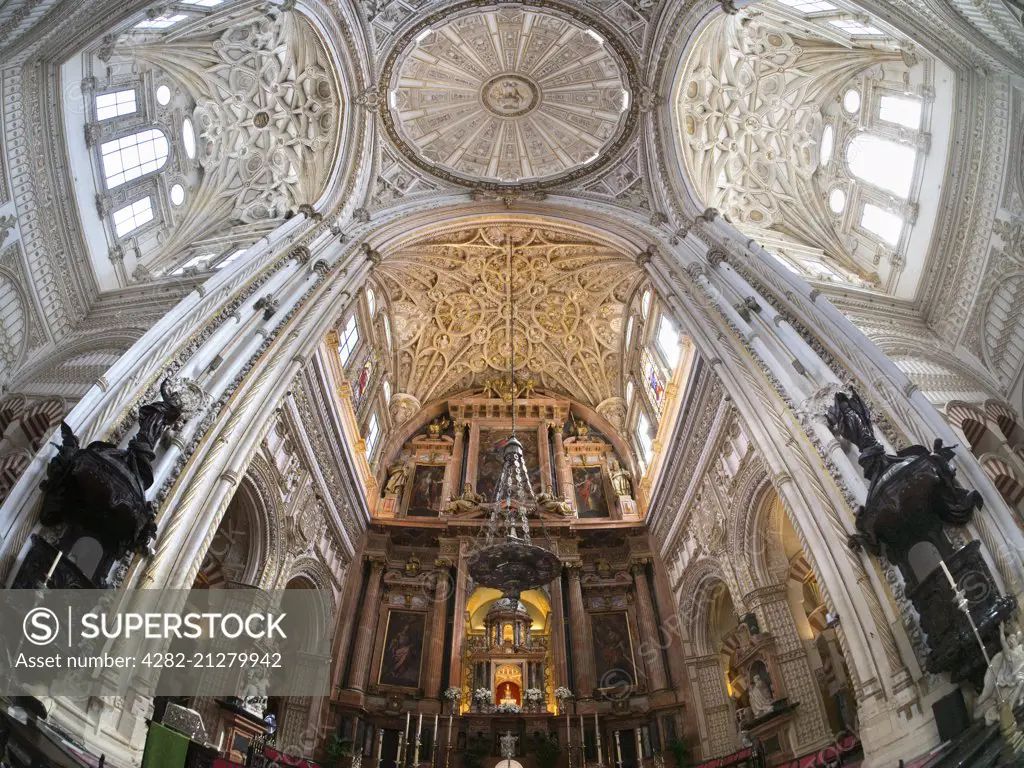 The Mosque Cathedral of Mezquita in Cordoba in Spain.