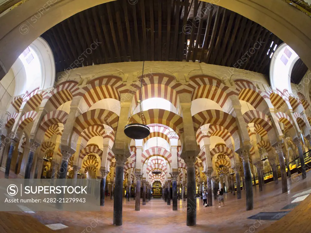 The Mosque Cathedral of Mezquita in Cordoba in Spain.