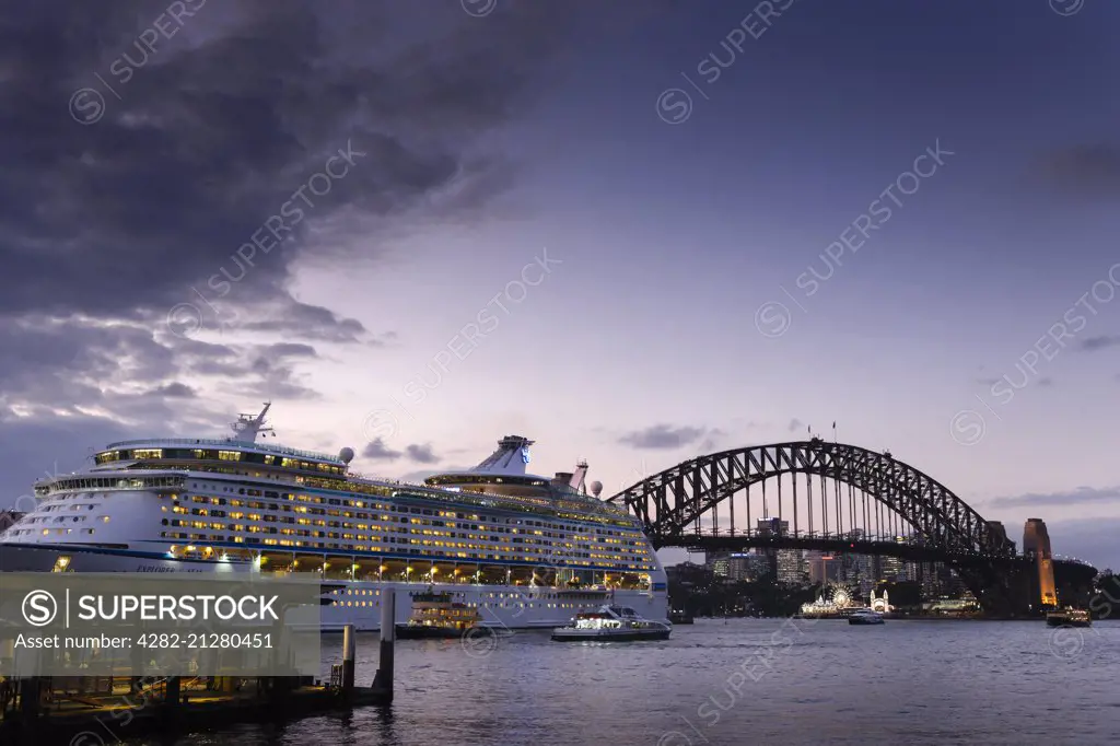Sydney Harbour Bridge in Sydney.