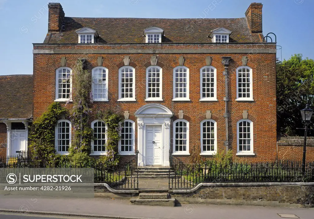 England, Essex, Thaxted. Exterior view of Clarence House in Thaxted.