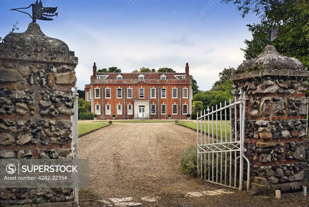 England, Essex, Belchamp Walter. Belchamp Hall is a Queen Anne period English country house built in 1720 and is on the edge of the old vilage of Belchamp Walter.