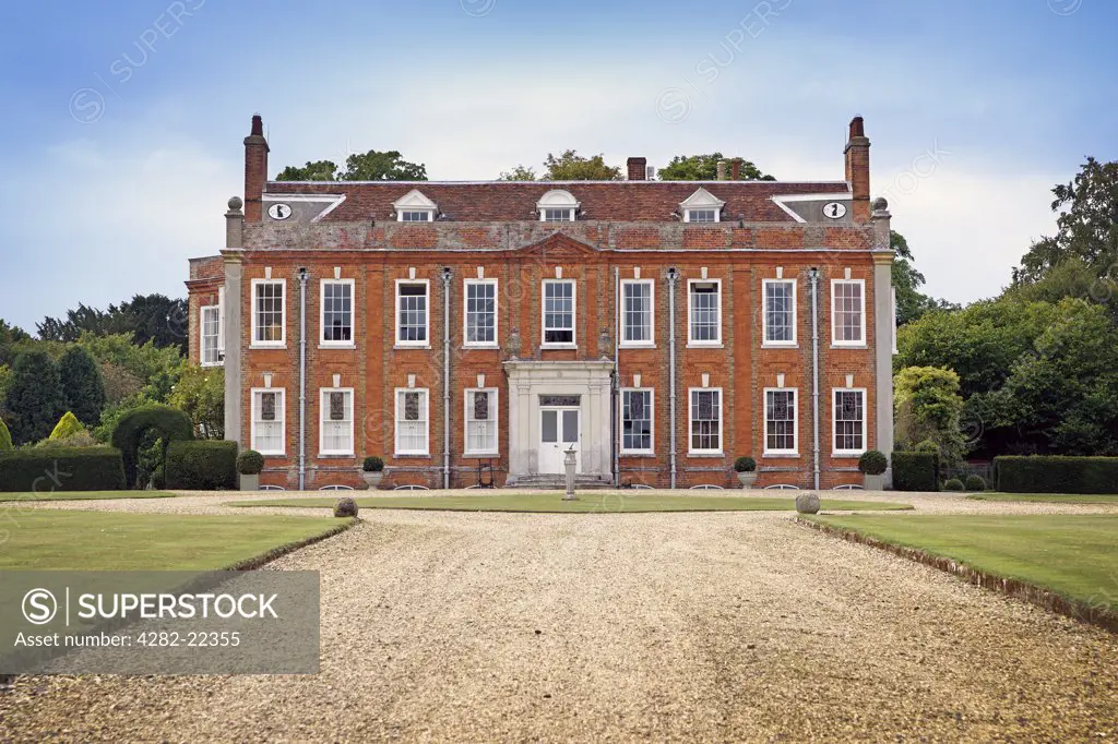 England, Essex, Belchamp Walter. Belchamp Hall is a Queen Anne period English country house built in 1720 and is on the edge of the old vilage of Belchamp Walter.