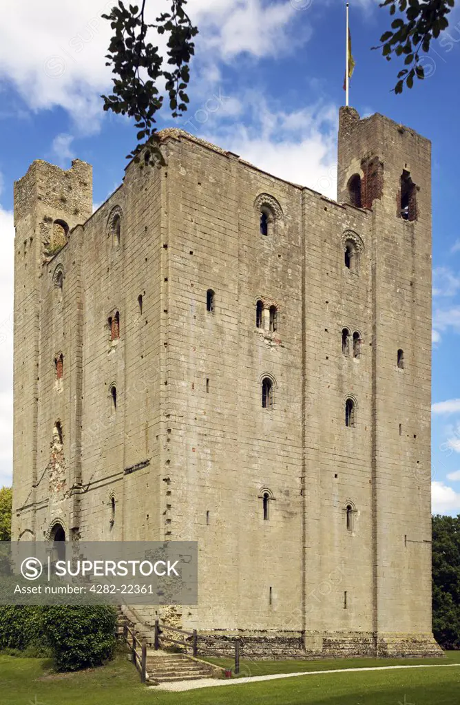 England, Essex, Hedingham. The Norman keep of Hedingham Castle in North Essex.