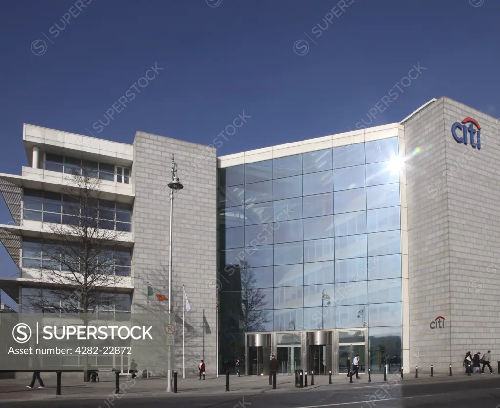 Republic of Ireland, Dublin, Dublin. The Citibank Dublin headquarters in the International Financial Services Centre (IFSC).