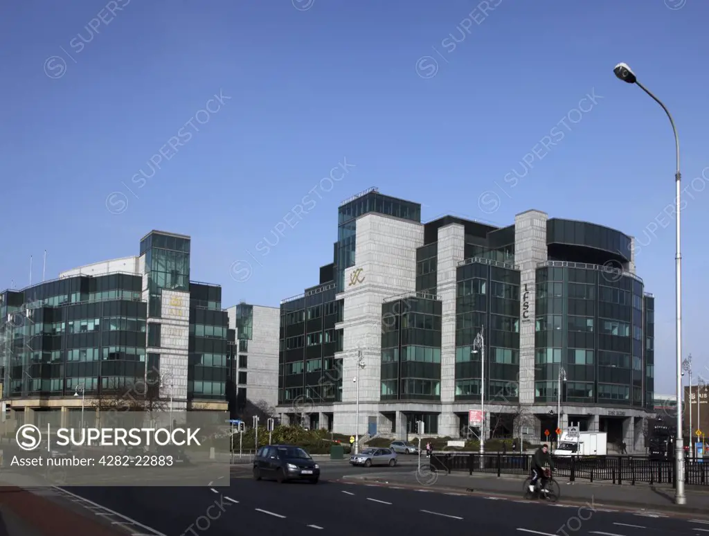 Republic of Ireland, Dublin, Dublin. The AIB branch in the International Financial Services Centre (IFSC) in the North Wall area of Dublin.