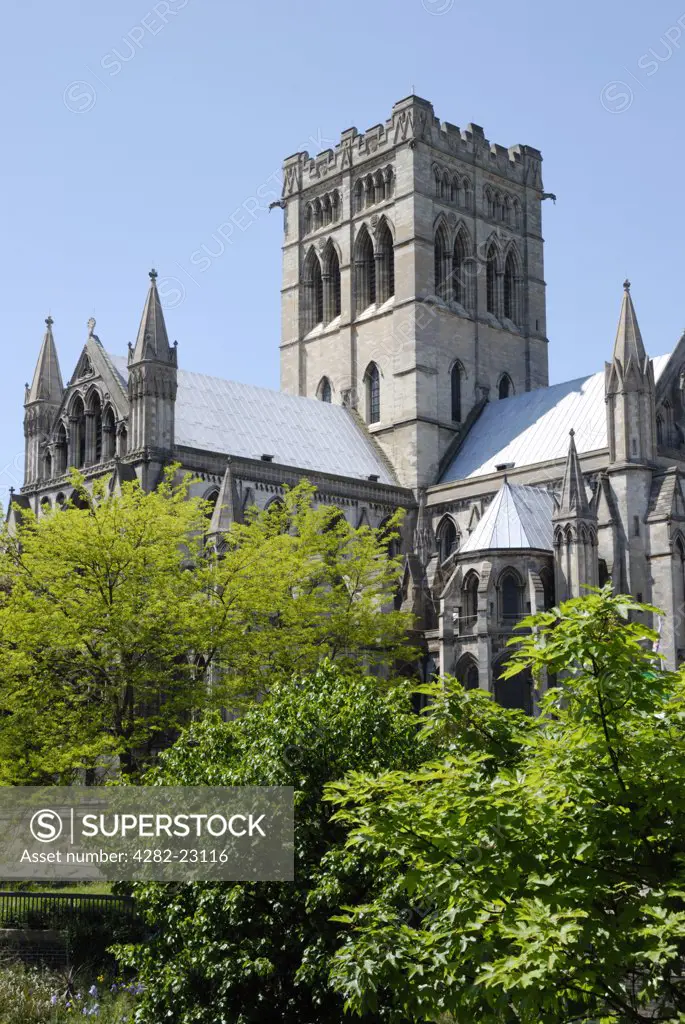 England, Norfolk, Norwich. The Cathedral of St John the Baptist, the second largest Catholic cathedral in the UK.