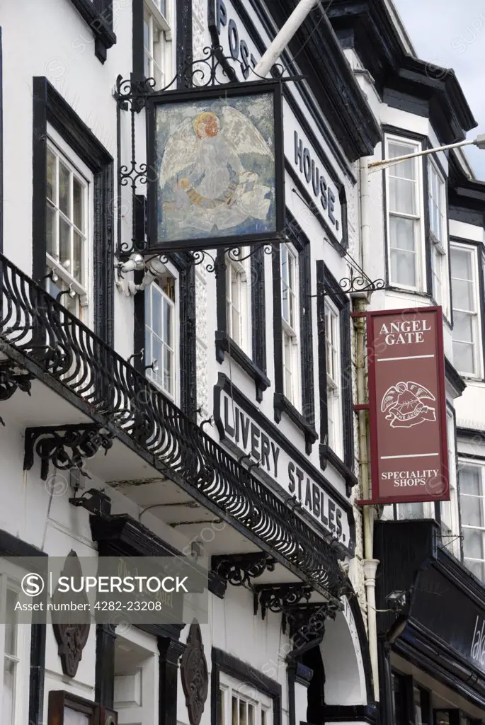 England, Surrey, Guildford. The Angel Posting House & Livery is the last remaining coaching inn in Guildford and has records dating back to the 16th Century.