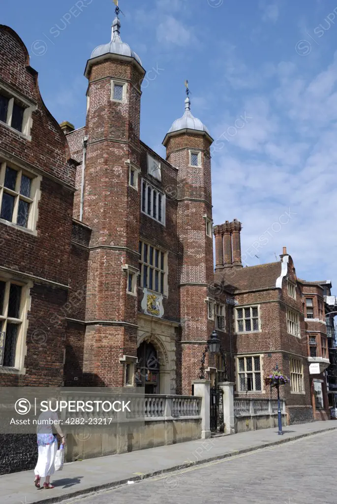 England, Surrey, Guildford. The Hospital of the Blessed Trinity, Guildford, known as Abbot's Hospital. It is a Jacobean almshouse founded by George Abbot, Archbishop of Canterbury, in 1619.