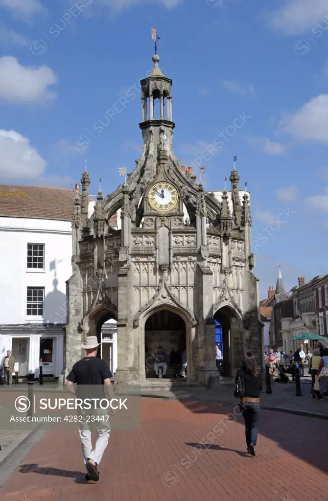 England, West Sussex, Chichester. Chichester Market Cross in the centre of the city of Chichester at the intersection of the four principal streets.