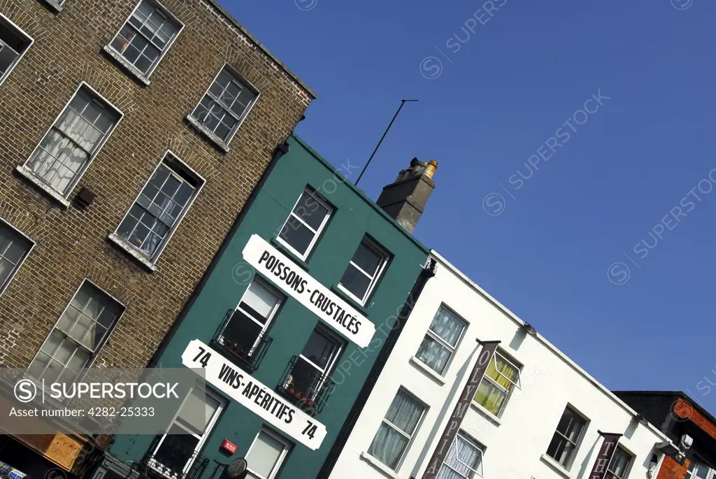 Republic of Ireland, Dublin, Central Dublin. An example of the colourful buildings in central Dublin.
