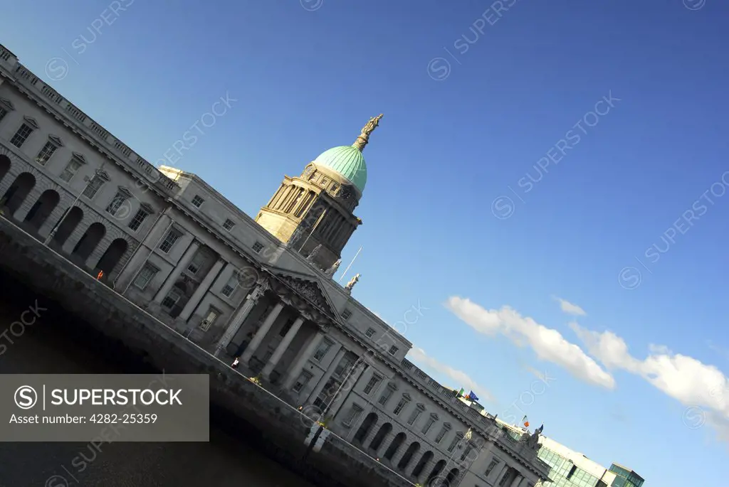 Republic of Ireland, Dublin, Customs House. Customs House on the River Liffey in Dublin.