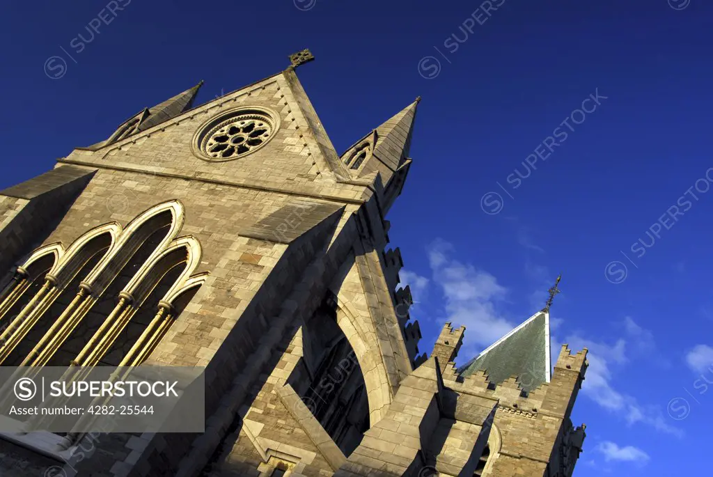 Republic of Ireland, Dublin, St Audoen's Church. A view to St Audoen's Church in Dublin.