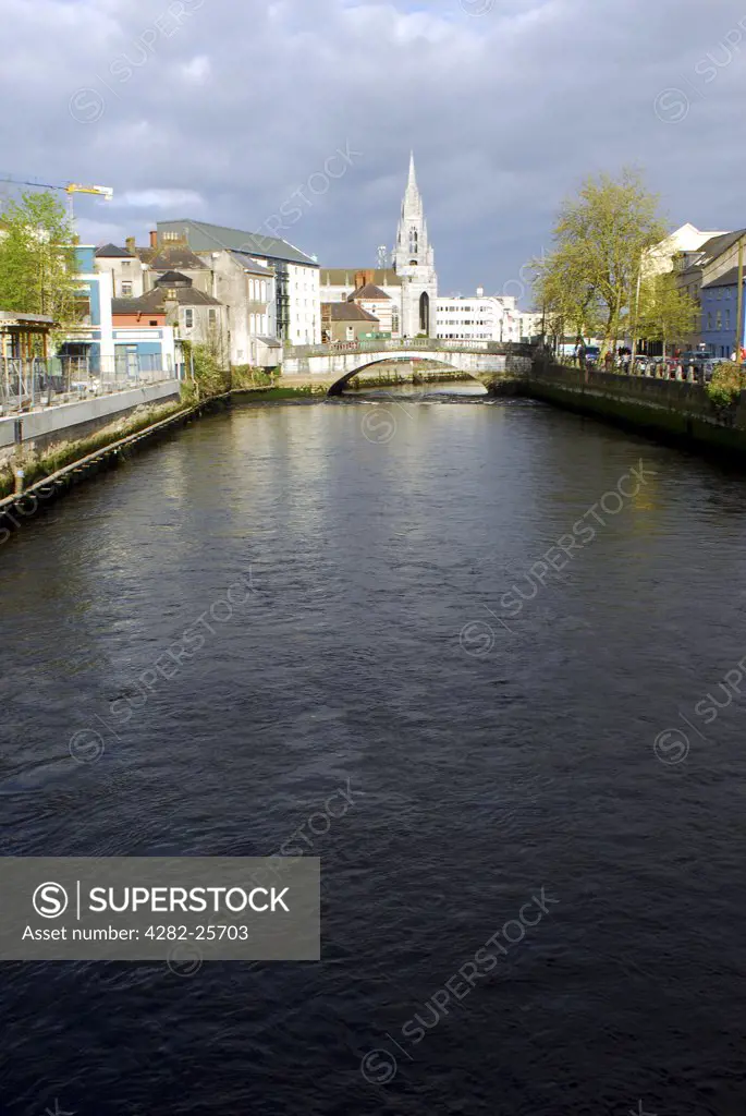 Republic of Ireland, County Cork, Cork. A view over the River Lee in County Cork.