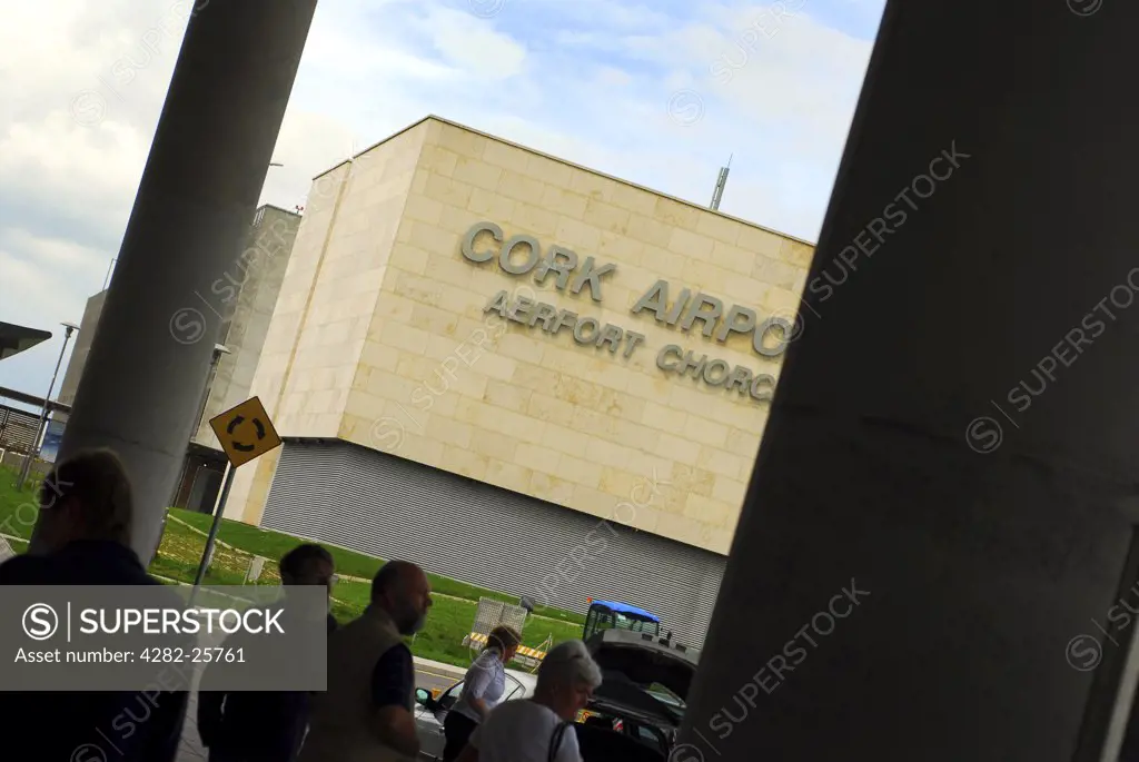 Republic of Ireland, County Cork, Cork Airport. A daytime view of the exterior of Cork Airport.
