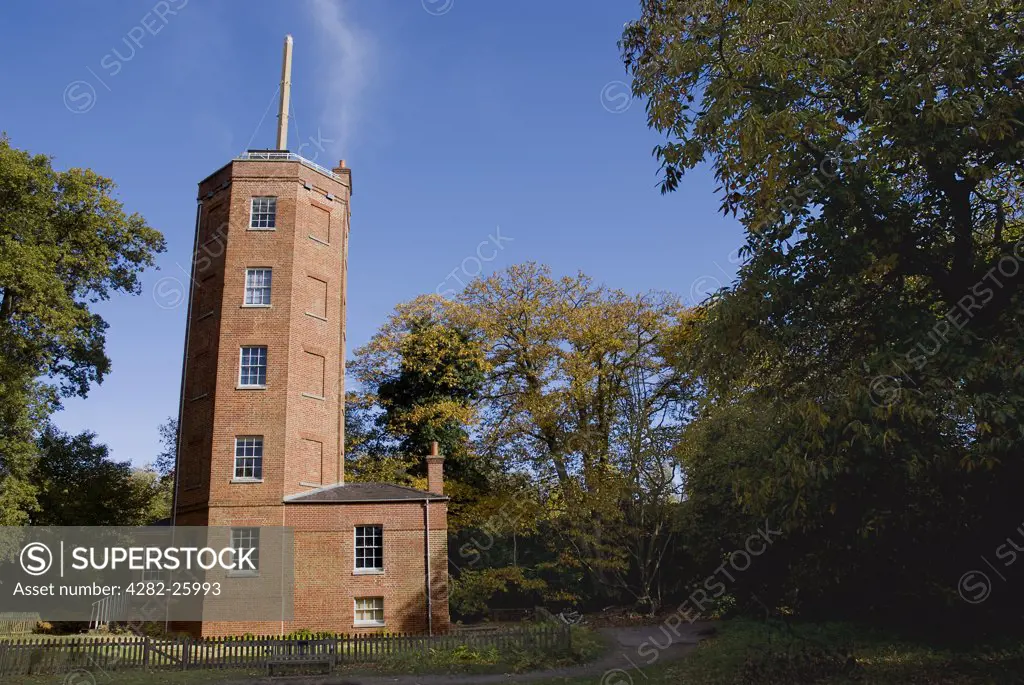 England, Surrey, Cobham. Semaphore Tower at the top of Chatley Heath near Cobham.