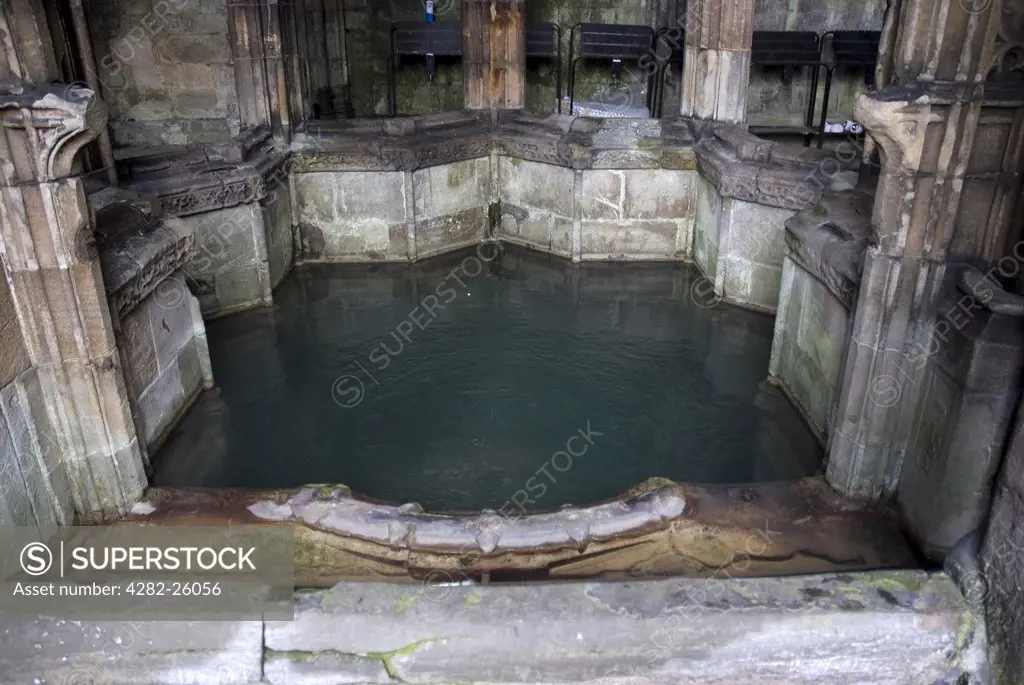 Wales, Flintshire, Holywell. St Winifredes Well, a holy well which is the oldest continuously operating pilgrimage site in Great Britain.