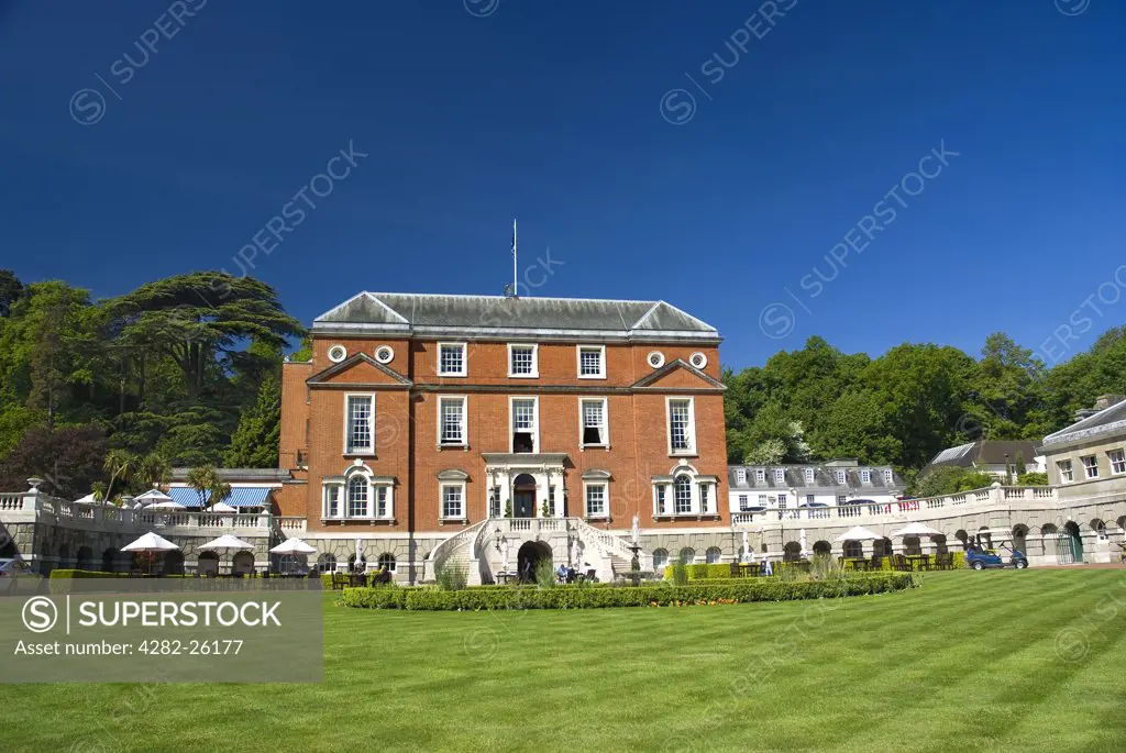 England, Surrey, Epsom. The seventeenth century former stately home Woodcote Park on the North Downs, now a club house for the Royal Automobile Club (RAC).