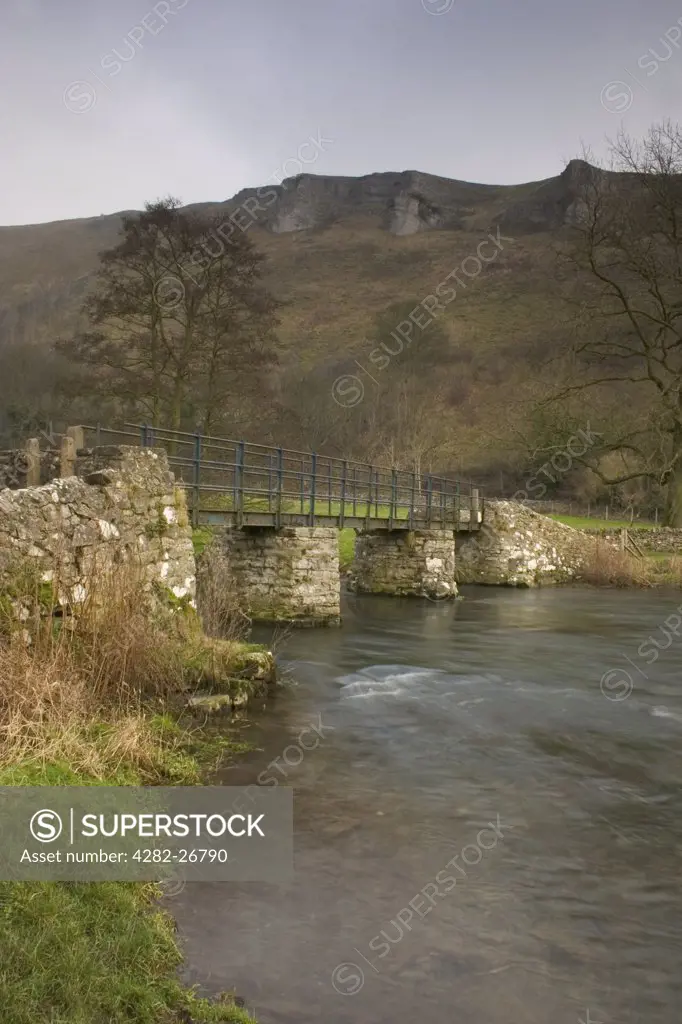 England, Derbyshire, Monsal Dale. The bridge at Monsal Dale near Bakewell.