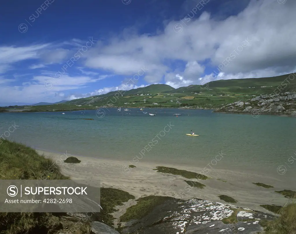 Republic of Ireland, County Kerry, Derrynane Bay. A beach in Derrynane Bay.