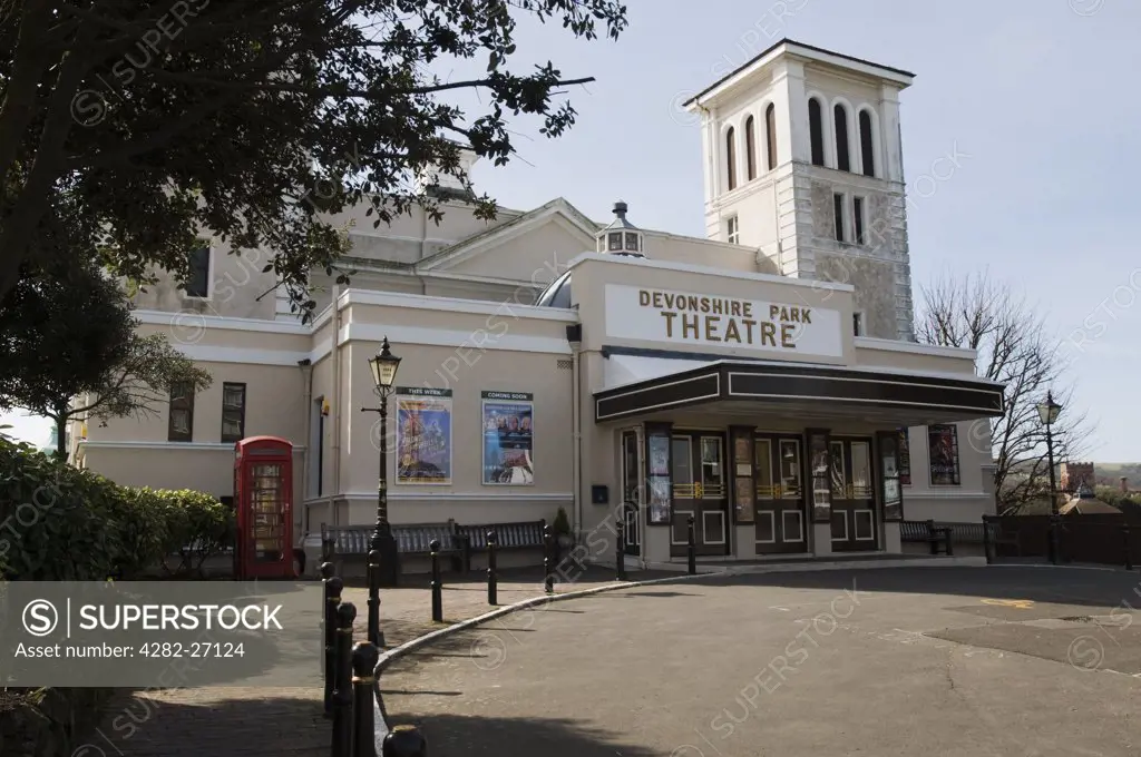England, East Sussex, Eastbourne. The Devonshire Park Theatre in Eastbourne.
