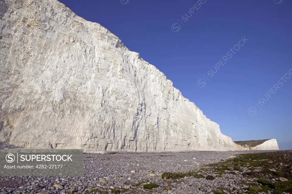 England, East Sussex, Birling Gap. Cliffs at Birling Gap. Birling Gap is a coastal hamlet situated on the Seven Sisters not far from Beachy Head.