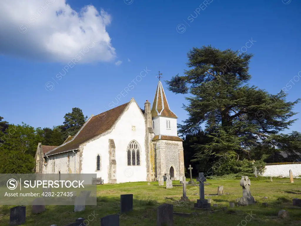 England, Hampshire, Chilbolton. St Mary-the-less church in Chilbolton.