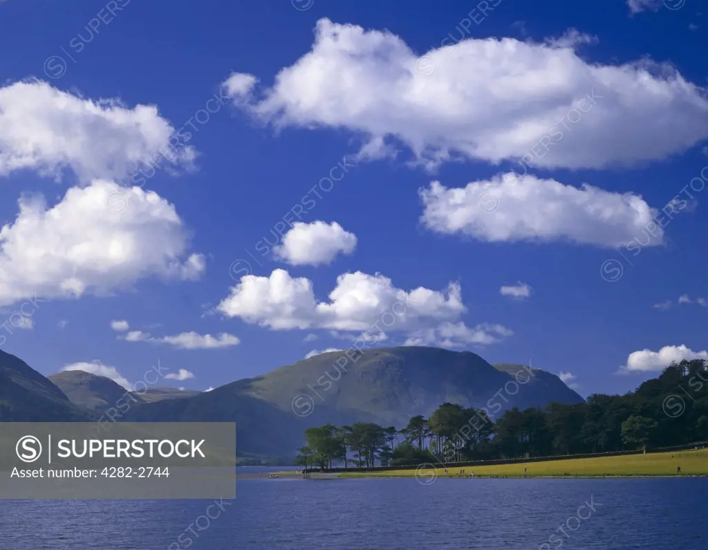 England, Cumbria, Buttermere. A view of Lake Buttermere.