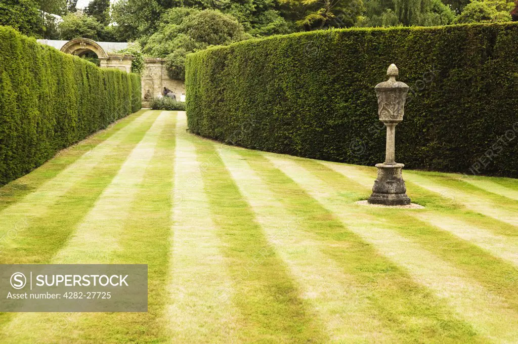 England, Kent, Hever. Immaculate award winning gardens at Hever Castle.