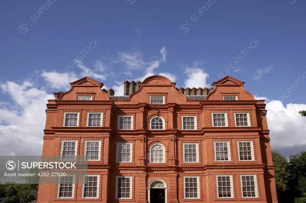England, Surrey, Kew Gardens. The Dutch House (now known as Kew Palace) is the earliest surviving building in Kew Gardens.