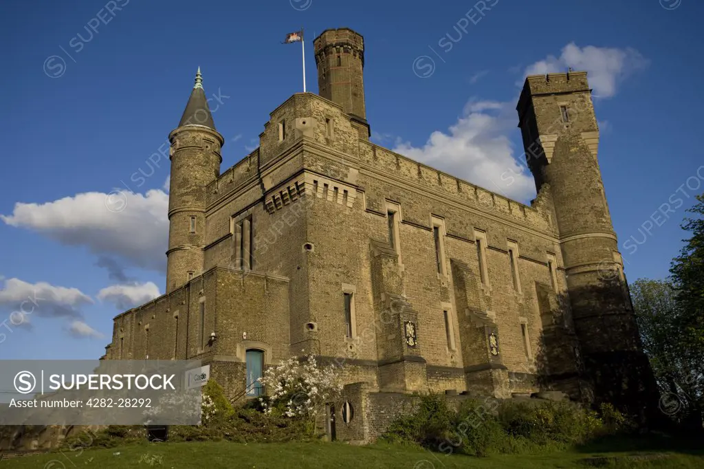 England, London, Stoke Newington. An exterior view of the Castle climbing centre in Stoke Newington.