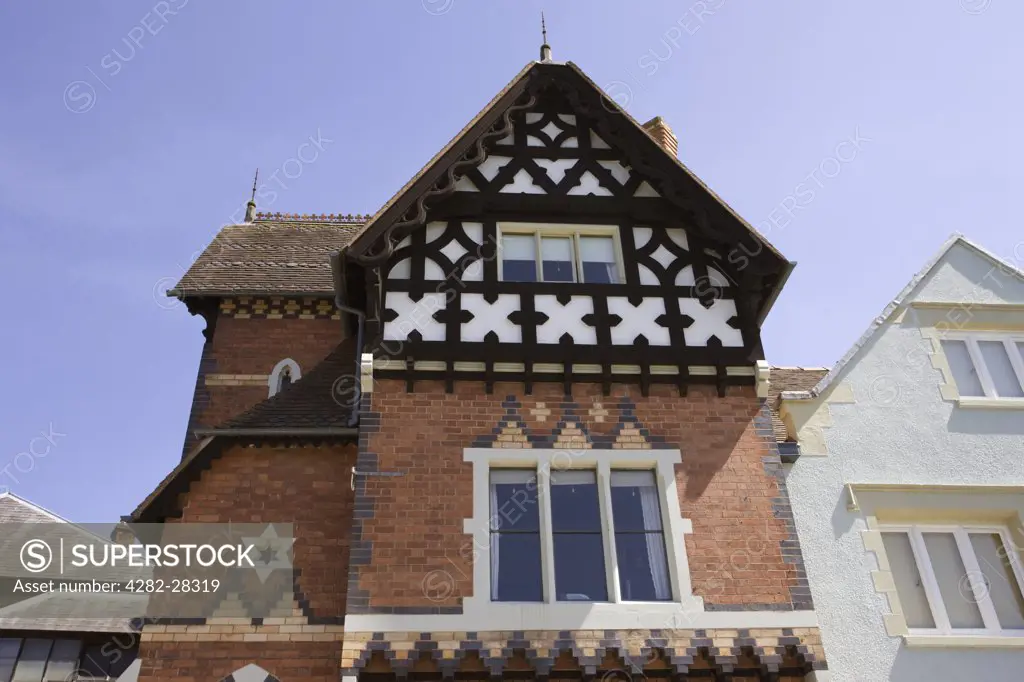 England, Shropshire, Ludlow. Ornate Victorian architecture in the historic market town of Ludlow.