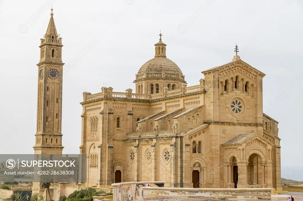 Basilica of the National Shrine of the Blessed Virgin of Ta Pinu on the island of Gozo in Malta.
