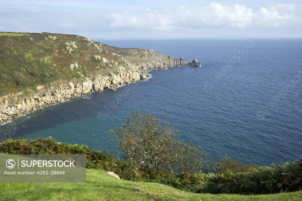 England, Cornwall, Lamorna Cove. Lamorna Cove on the Penwith peninsula.