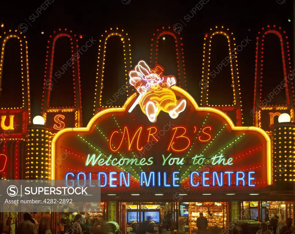 England, Lancashire, Blackpool. The Golden Mile Centre.