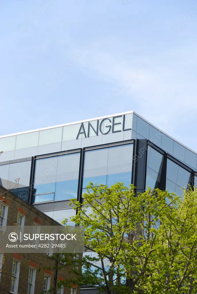 England, London, Islington. The Angel Building completed in 2010 at the corner of St. John Street and Pentonville Road.