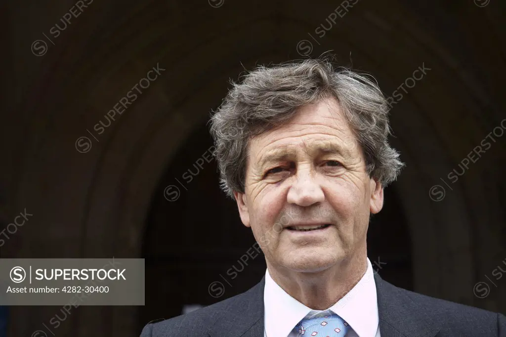 England, Devon, Dartington. Author and broadcaster Lord Melvyn Bragg at The Telegraph Ways With Words Literary Festival held at Dartington Hall.