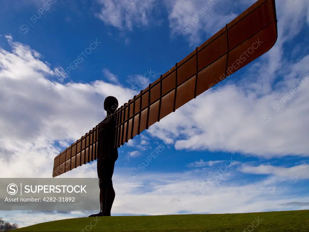 England, Tyne and Wear, Gateshead. The Angel of the North.