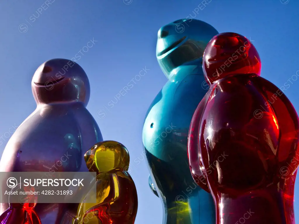England, London, Marble Arch. The Jelly Baby sculpture created by Italian pop artist Mauro Perucchetti.
