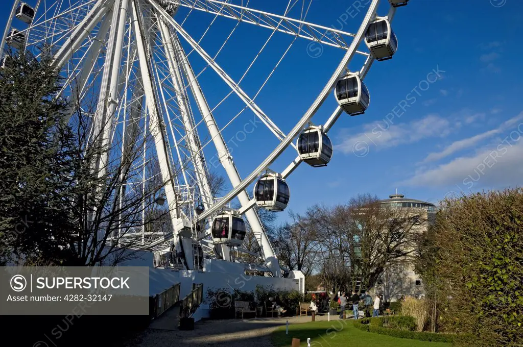 England, North Yorkshire, York. The Wheel of York in the grounds of the Royal York Hotel.
