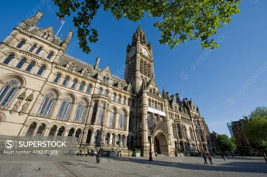 England, Greater Manchester, Manchester. Manchester Town Hall.