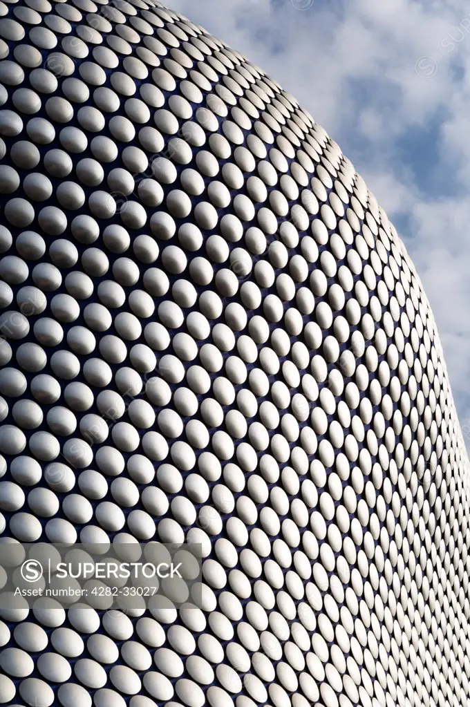 England, West Midlands, Birmingham. Detail of the Selfridges building in the Bullring shopping area of Birmingham.