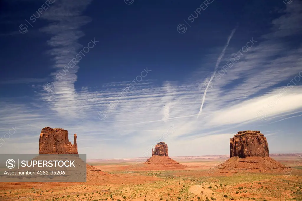 USA, Utah, Monument Valley. A view toward the buttes of Monument Valley.