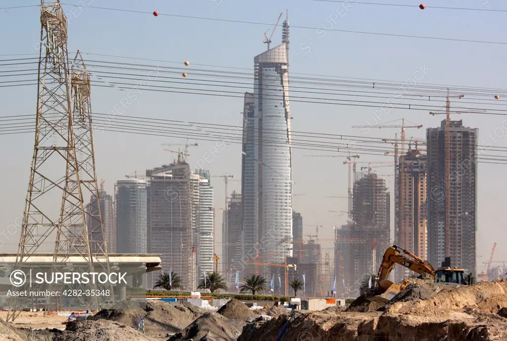 United Arab Emirates, Dubai, Dubai. A staggering construction in the city of Dubai.