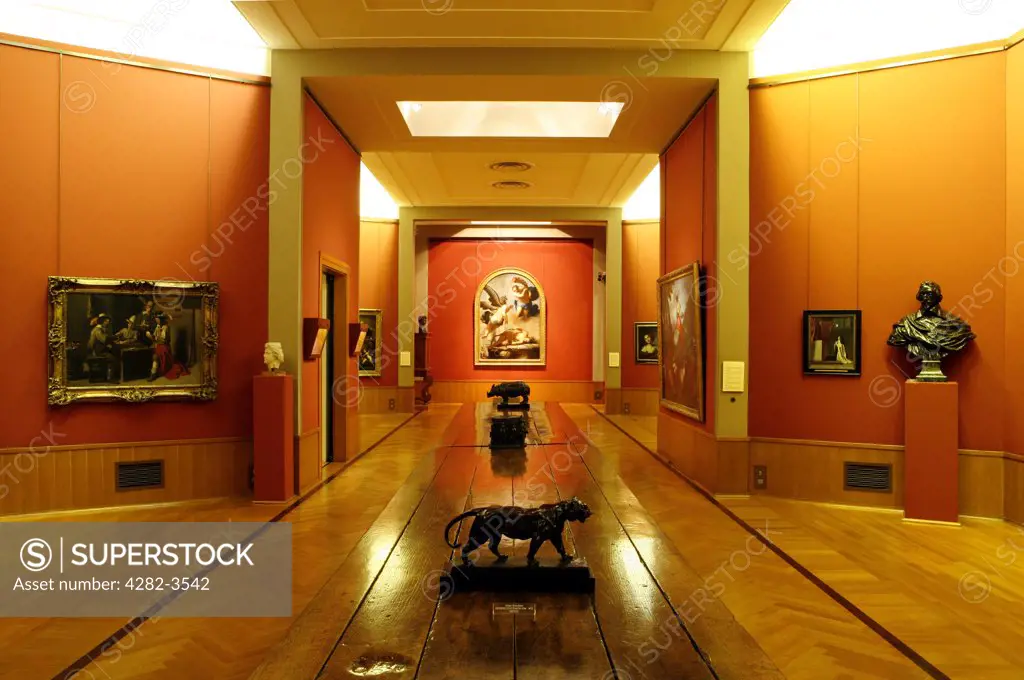 England, West Midlands, Birmingham. The Barber Institute at the University of Birmingham.  A world renowned art gallery housing a variety of rare paintings.