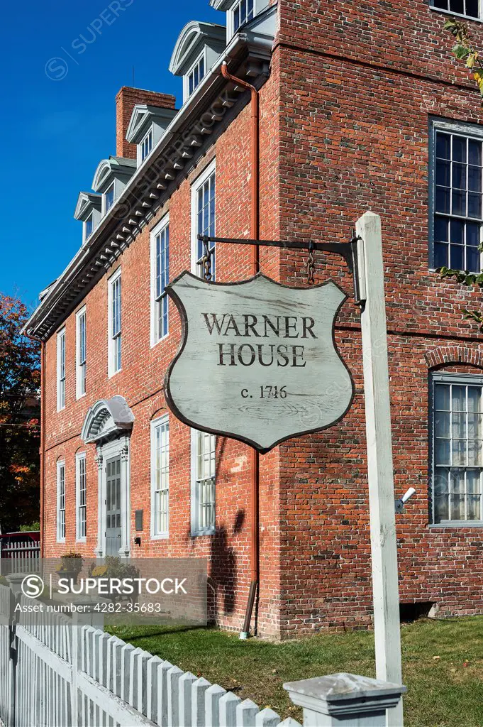 USA, New Hampshire, Portsmouth. The historic Warner House in Portsmouth.