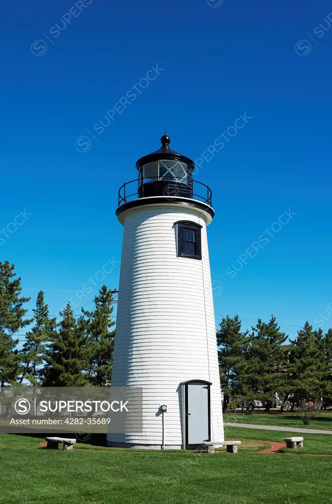 USA, Massachusetts, Newburyport. Plum Island Lighthouse in Newburyport.