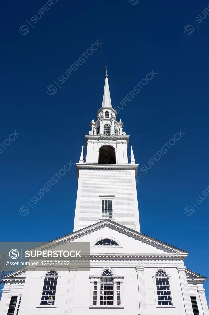 USA, Massachusetts, Newburyport. The Unitarian Universalist Church in Newburyport.