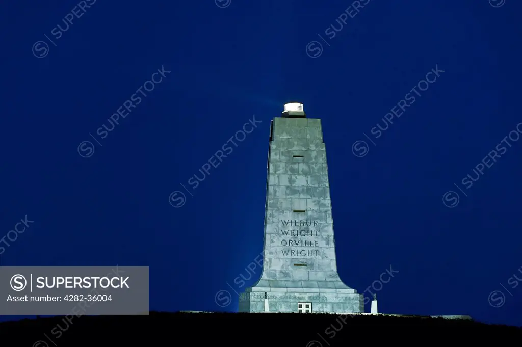 USA, North Carolina, Nags Head. The Wright Brothers National Memorial in Manteo.