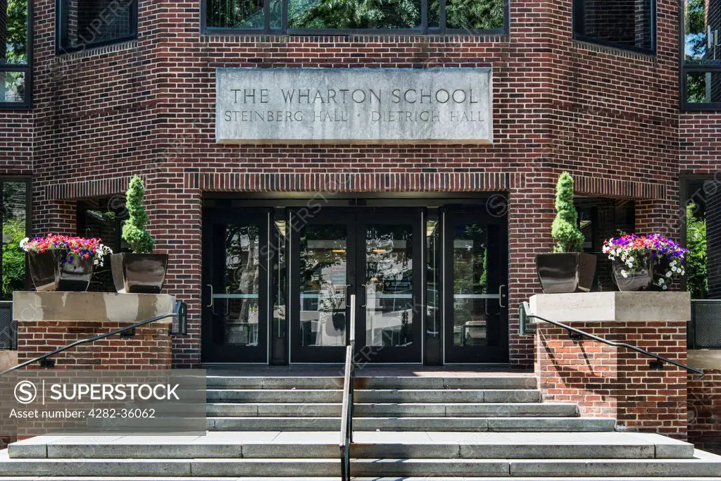 USA, Pennsylvania, Philadelphia. The Wharton School of Business at the University of Pennsylvania.